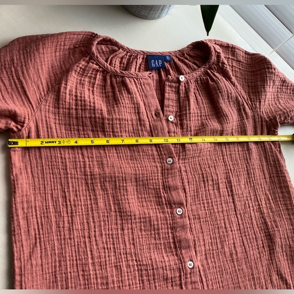 Gap Button Front Balloon Sleeve Blouse Size XS - Picture 6 of 8